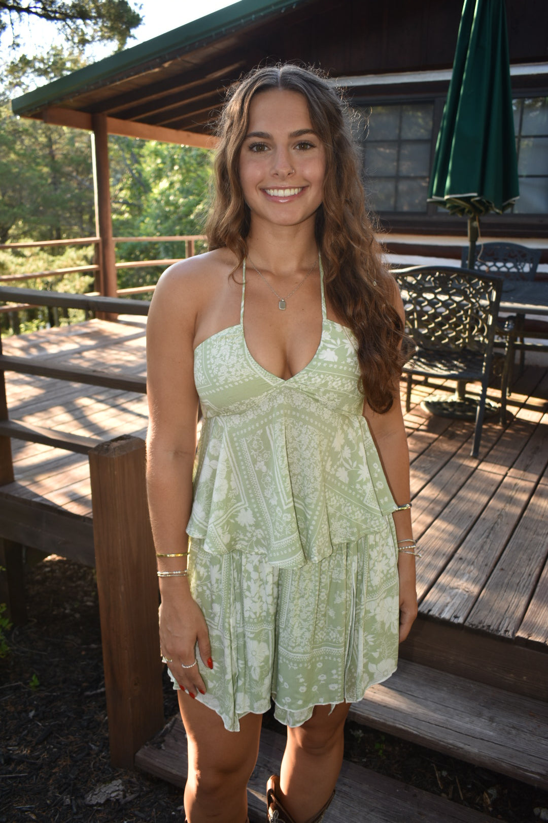 Wildflower Patched Halter Top