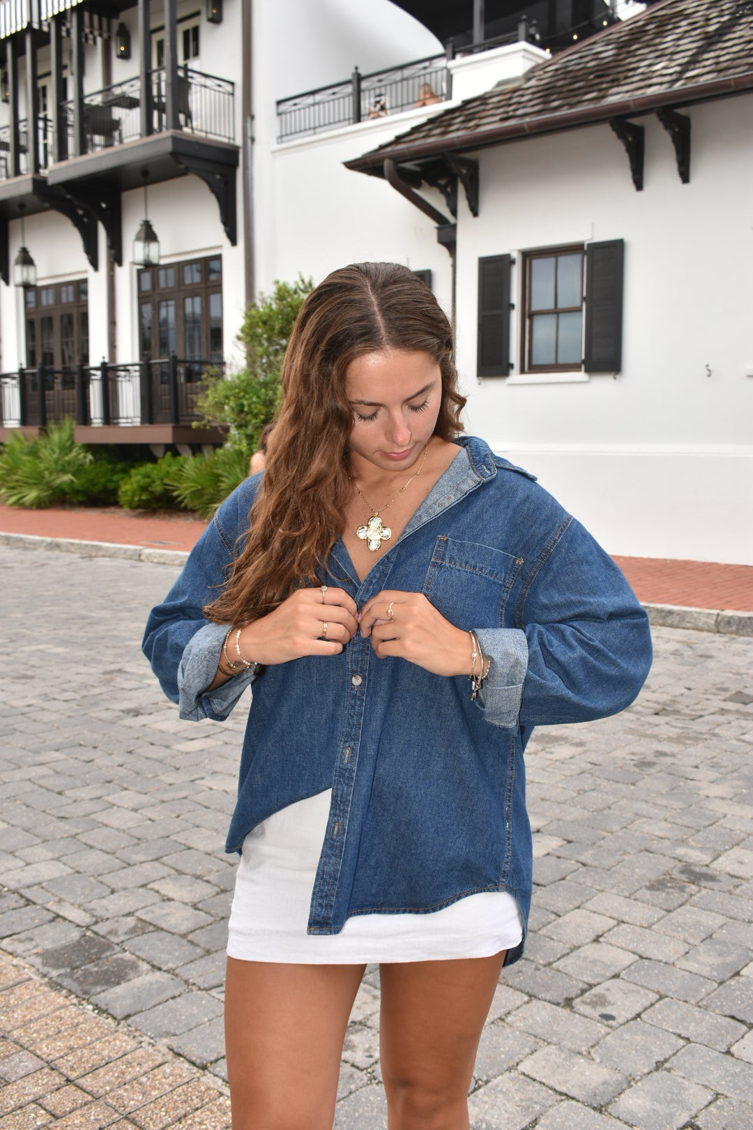 Dolce Denim Button Down
