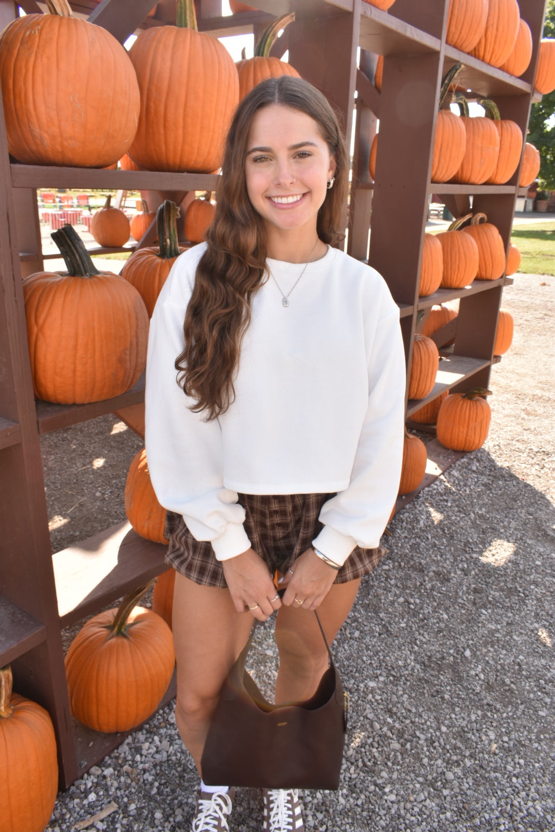 Ivory Laced Bow Sweater