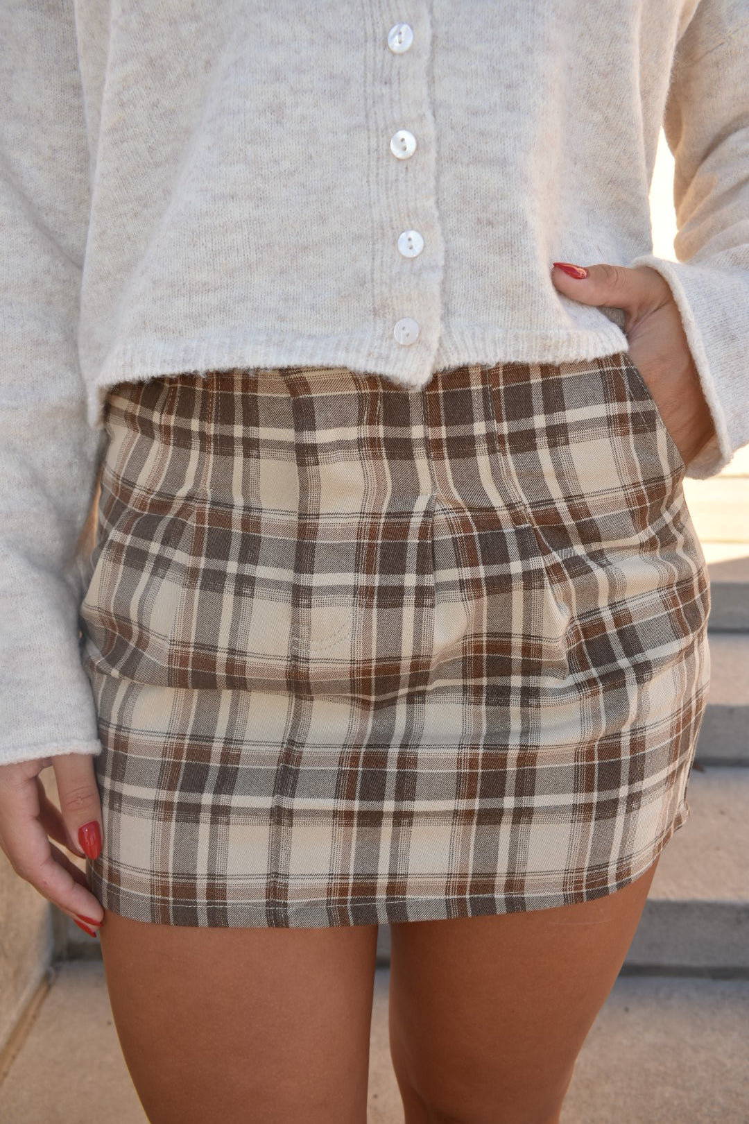 Constance Plaid Mini Skirt