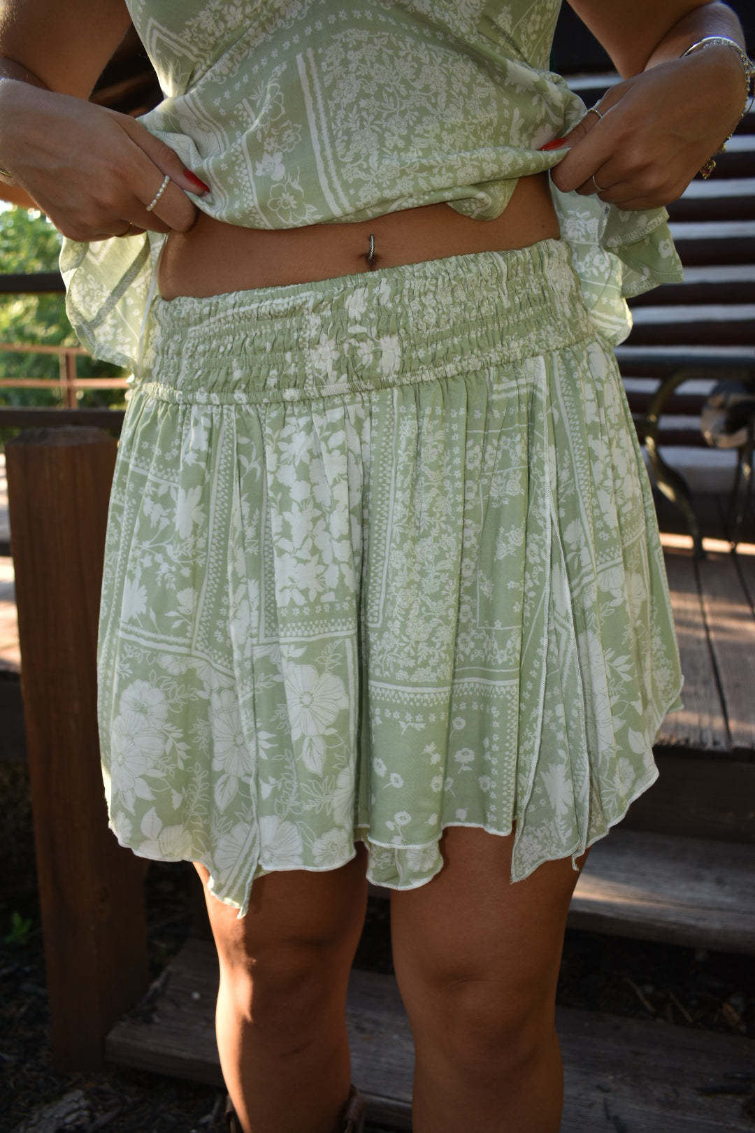 Wildflower Patched Skirt
