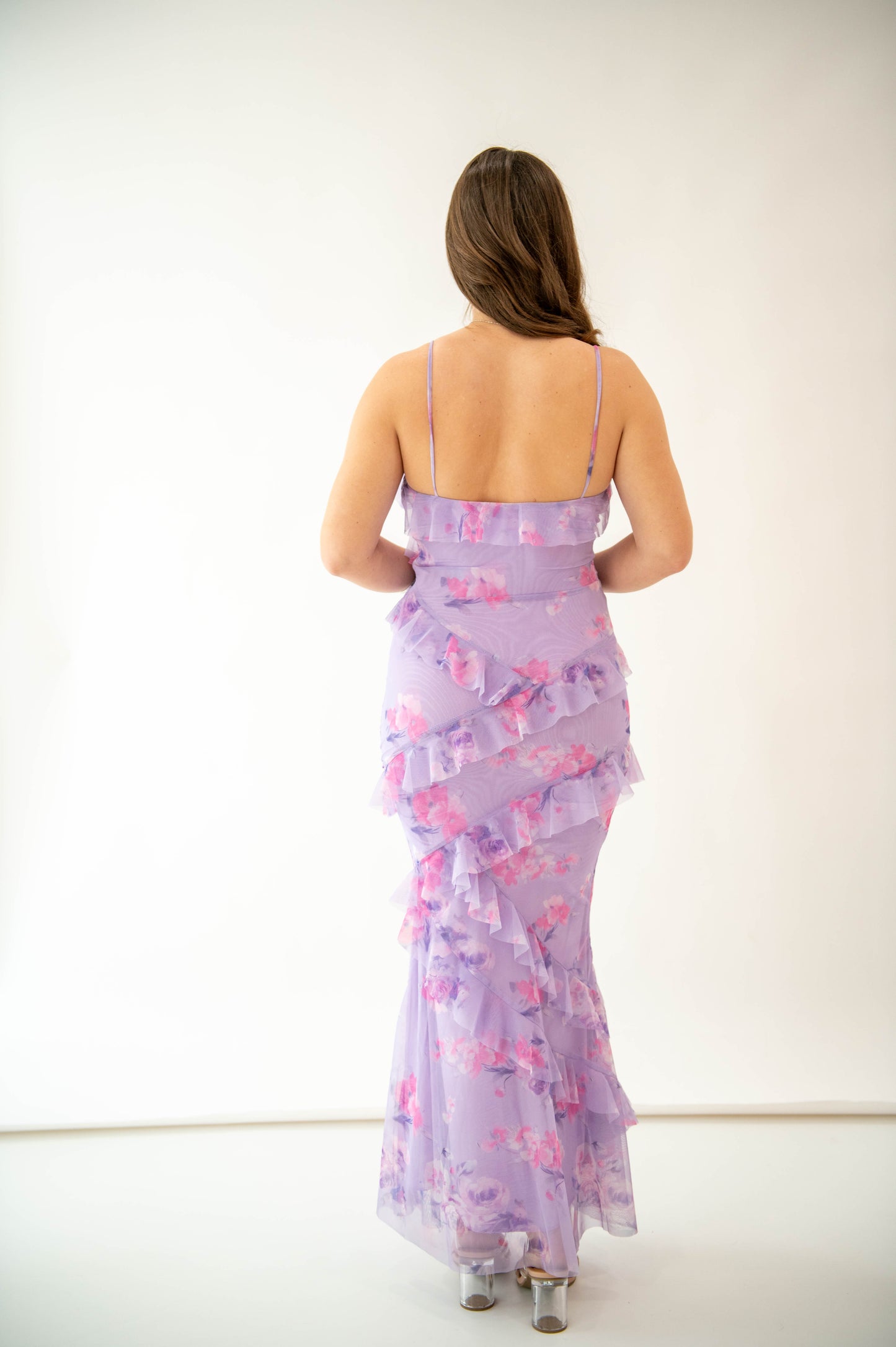Violet Bloom Maxi Dress