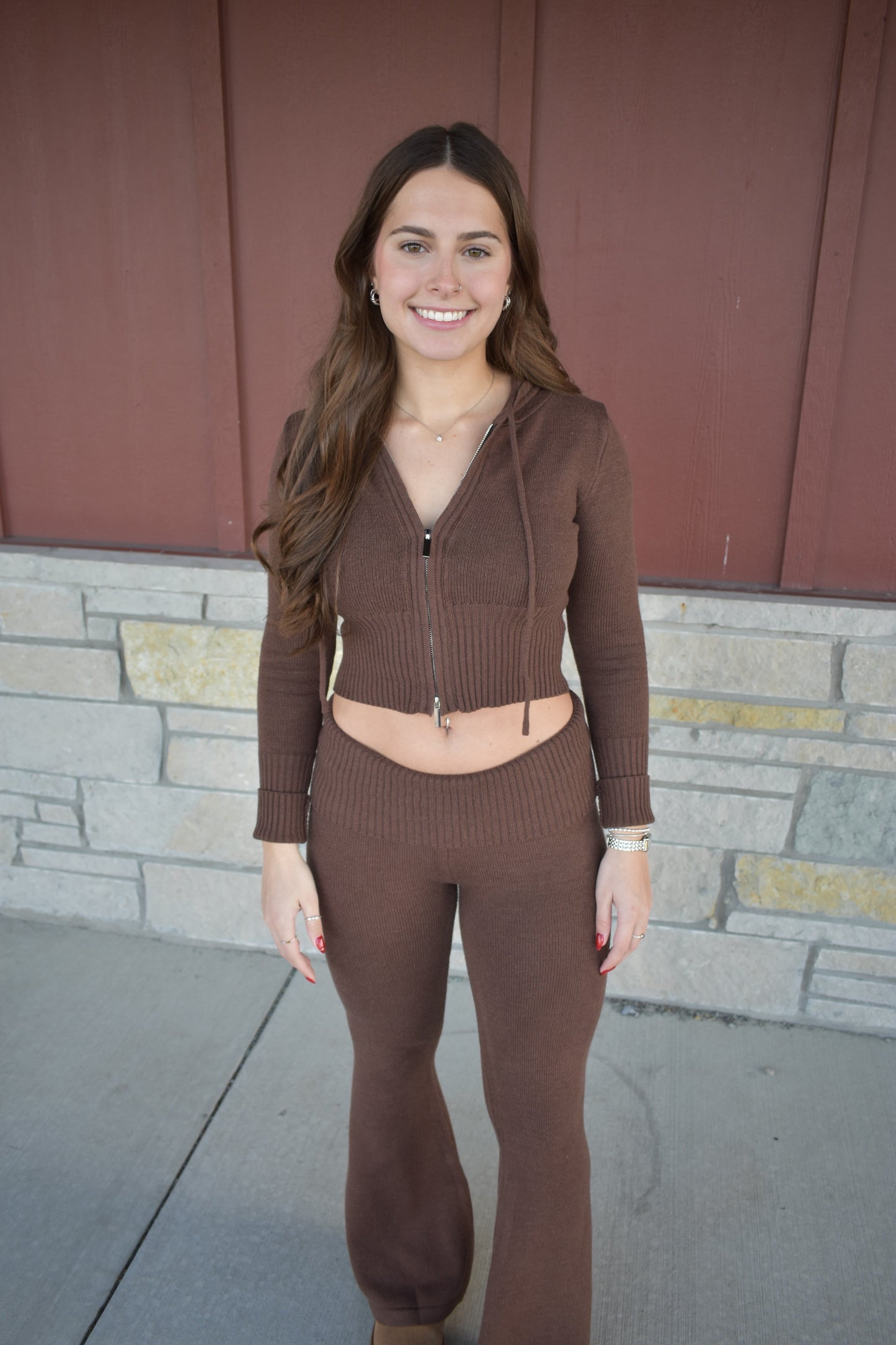 Teddy Knit Zip Up