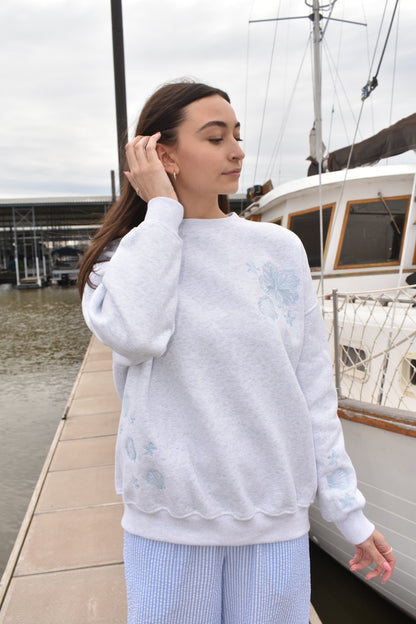 Shoreline Embroidered Crewneck