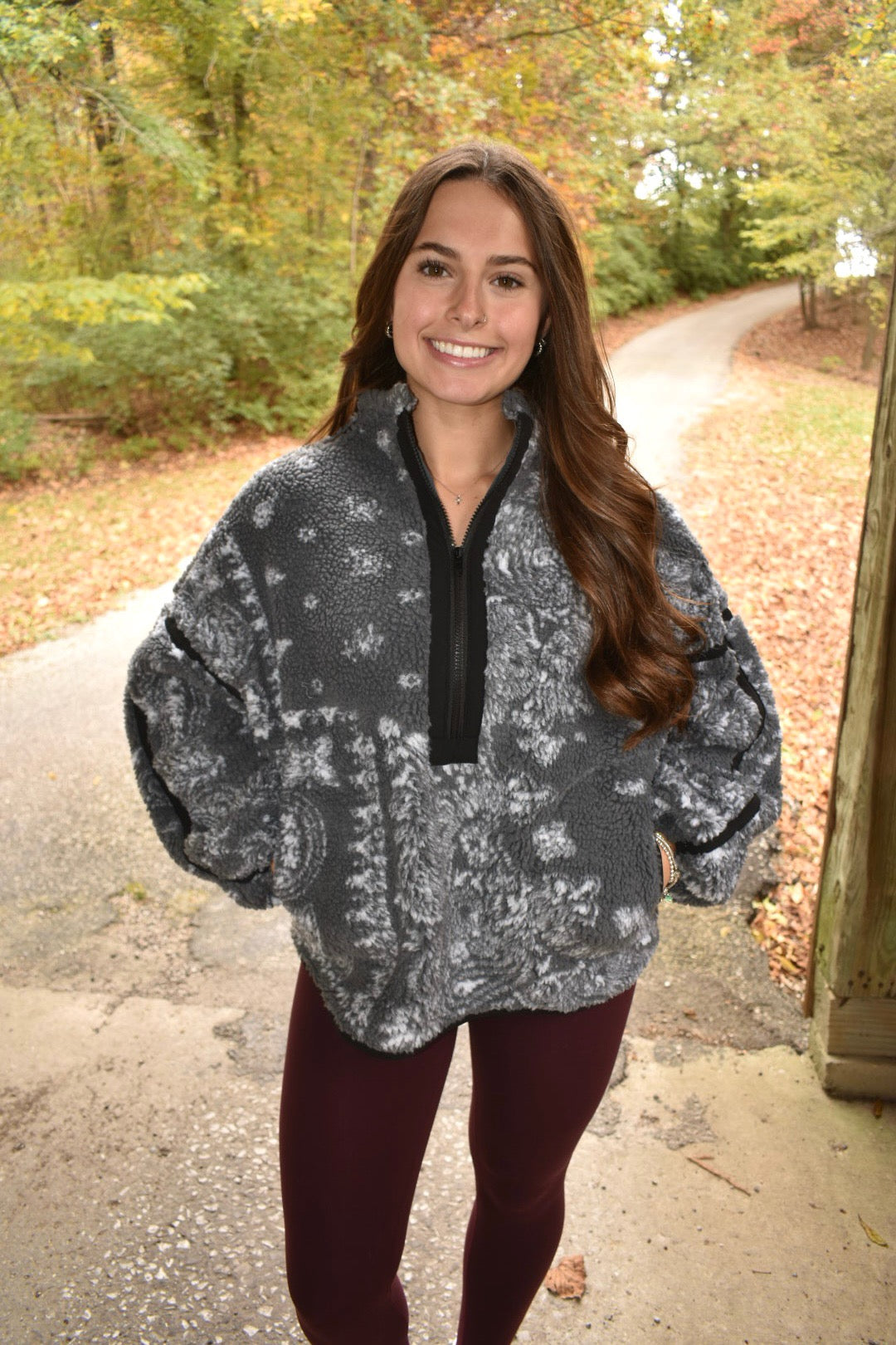Bandana Printed Sherpa