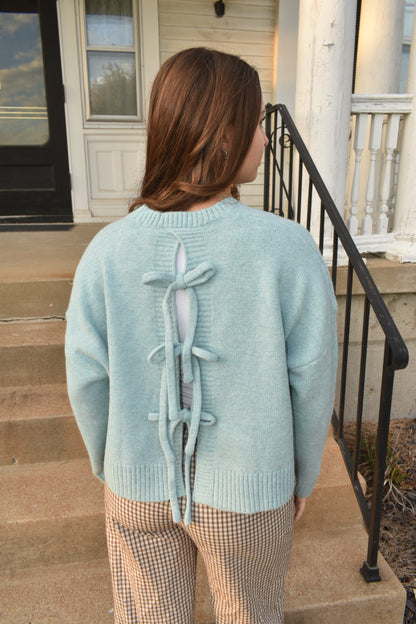 Frosted Grace Bow Sweater