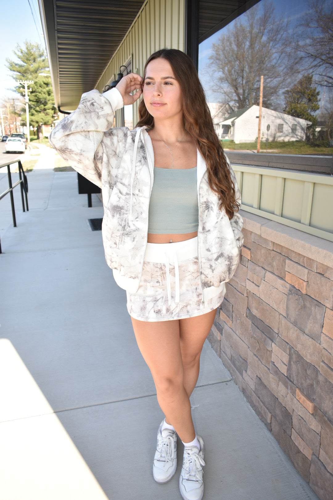 Camo Cloud Zip-Up
