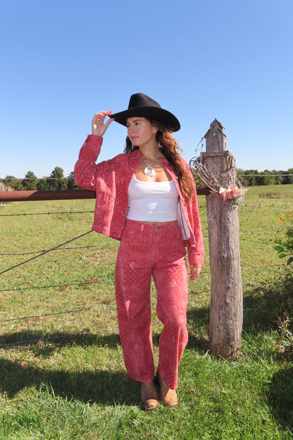 Outlaw Paisley Denim Pants