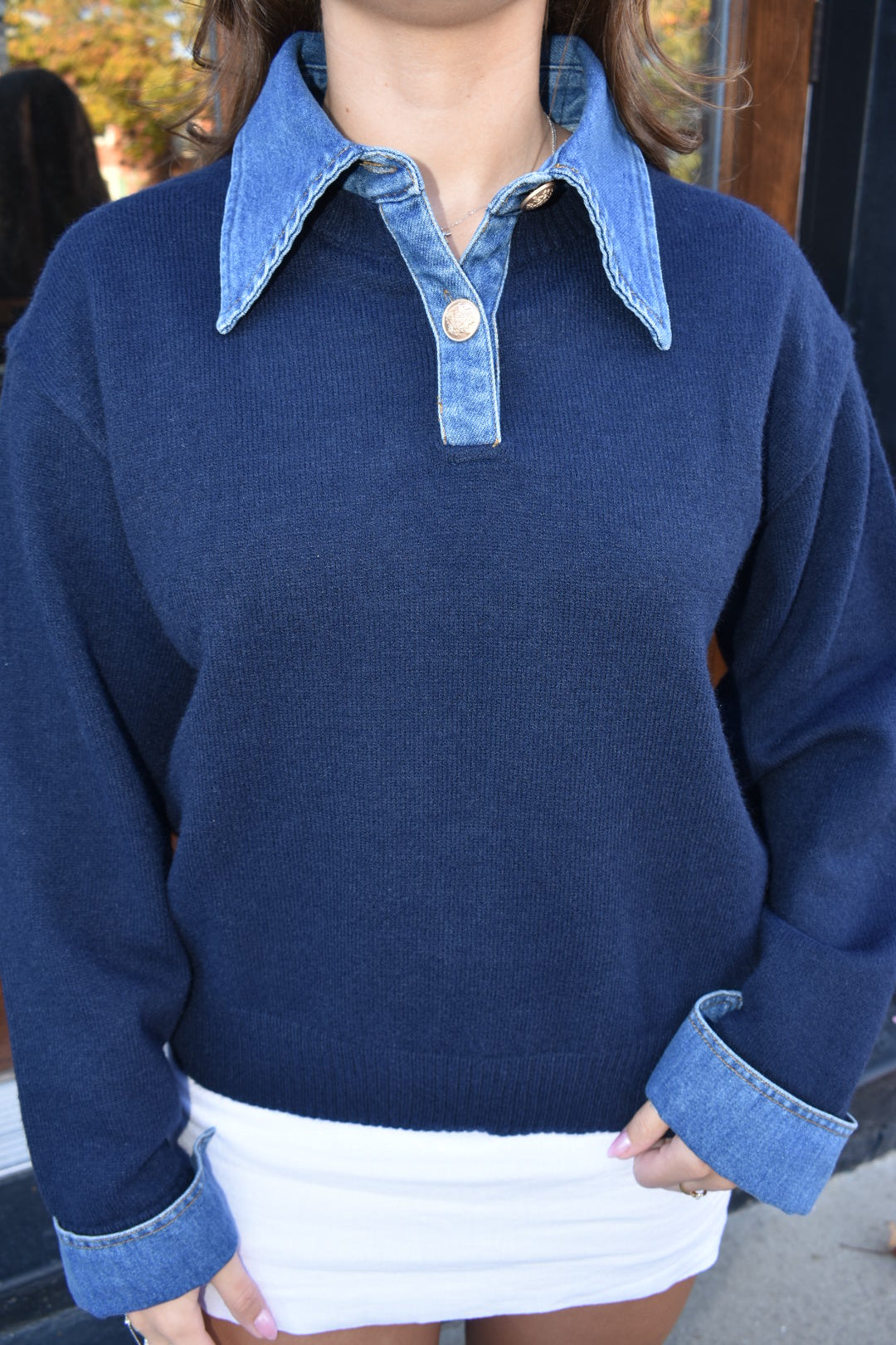 Midnight Denim Sweater