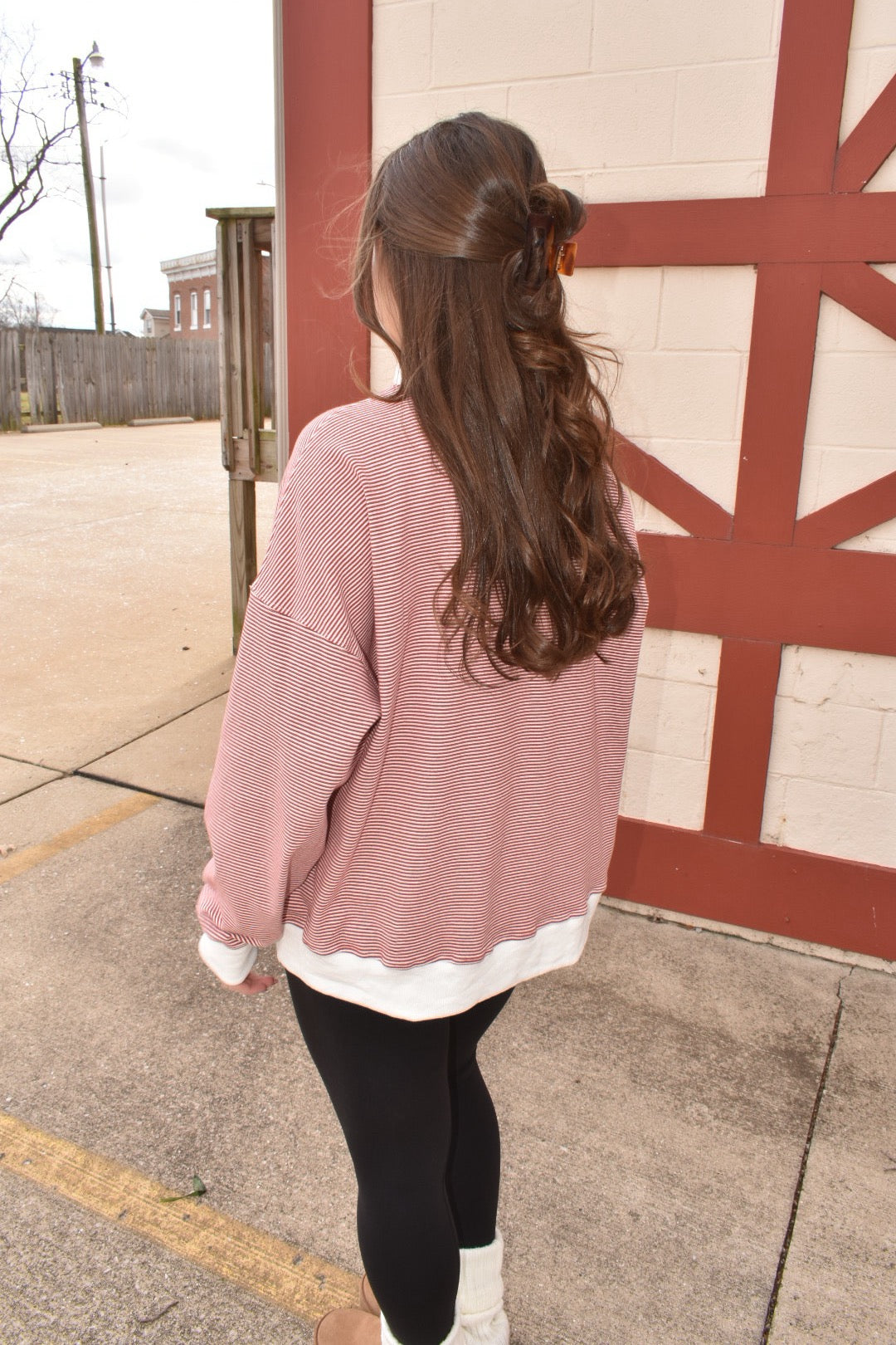 XOXO Embroidered Mockneck