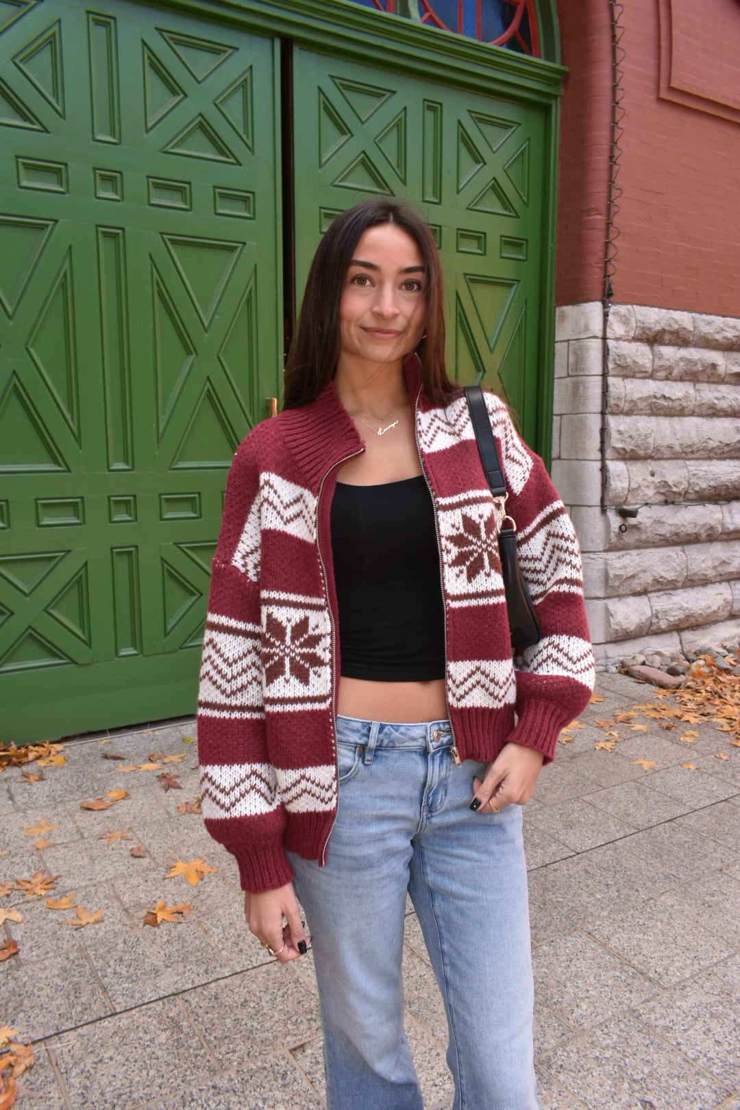 Berry Merry Fair Isle Jacket