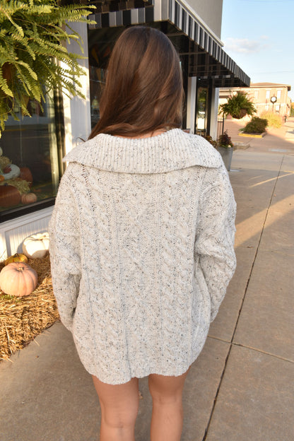 Everyday Cozy Cable Knit Cardigan