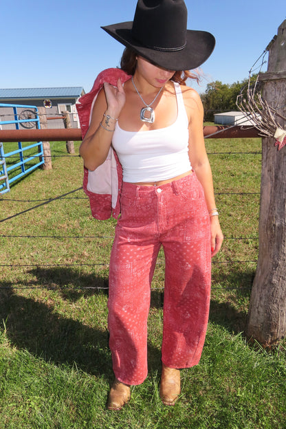 Outlaw Paisley Denim Pants