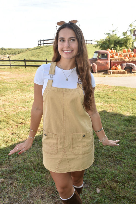 Honey Harvest Overall Dress