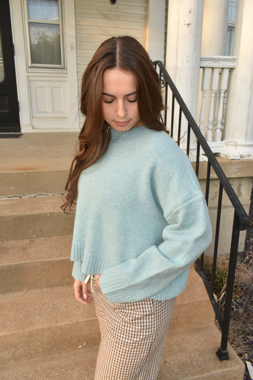Frosted Grace Bow Sweater