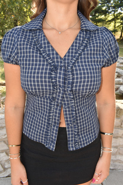 Waldorf Plaid Top