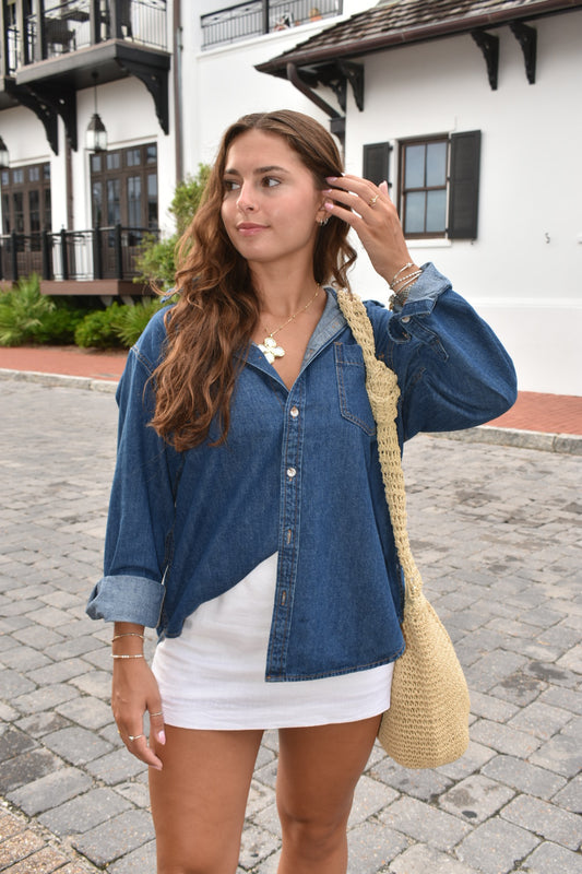 Dolce Denim Button Down