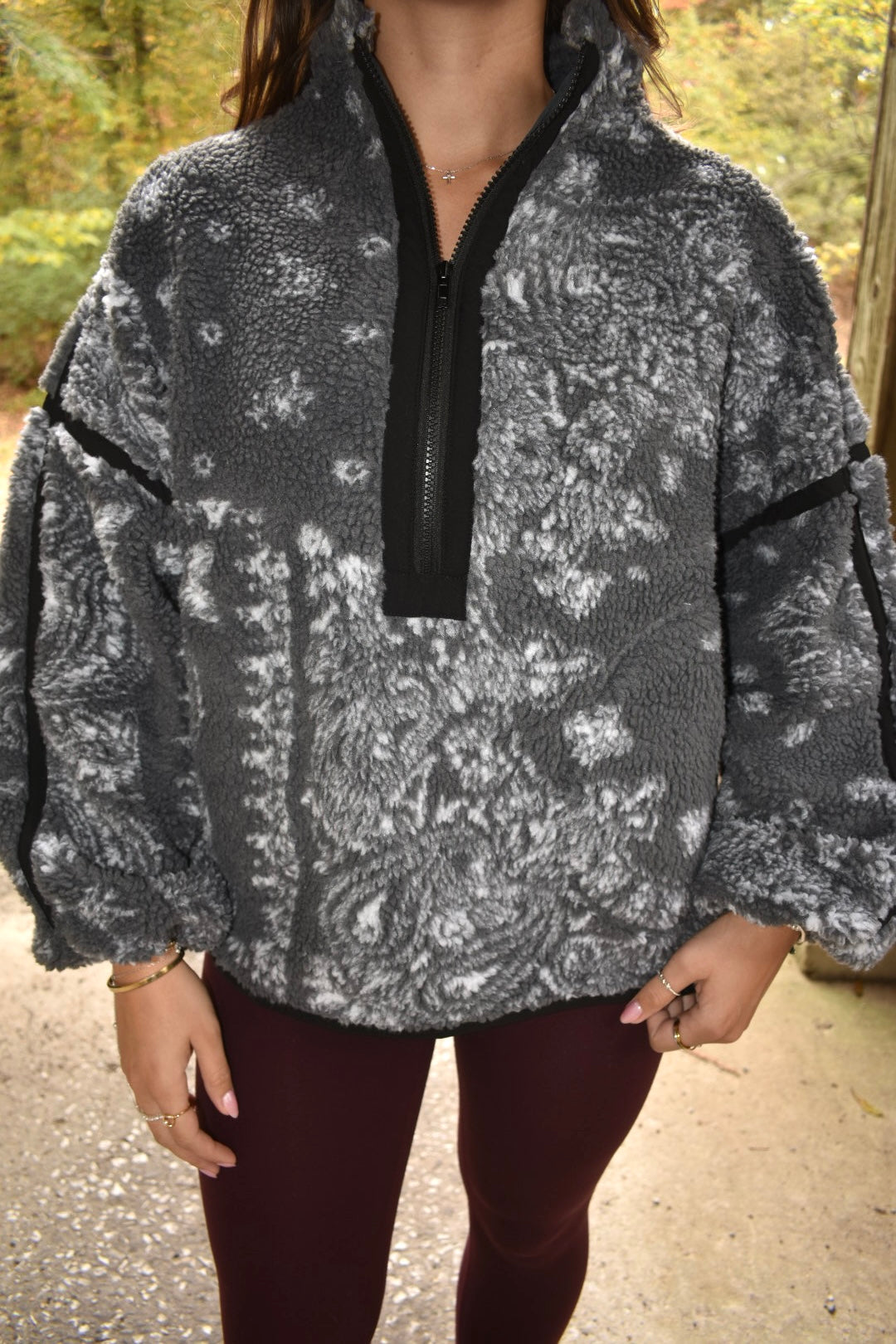 Bandana Printed Sherpa