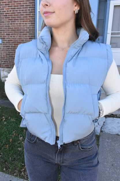 Aspen Blue Puffer Vest