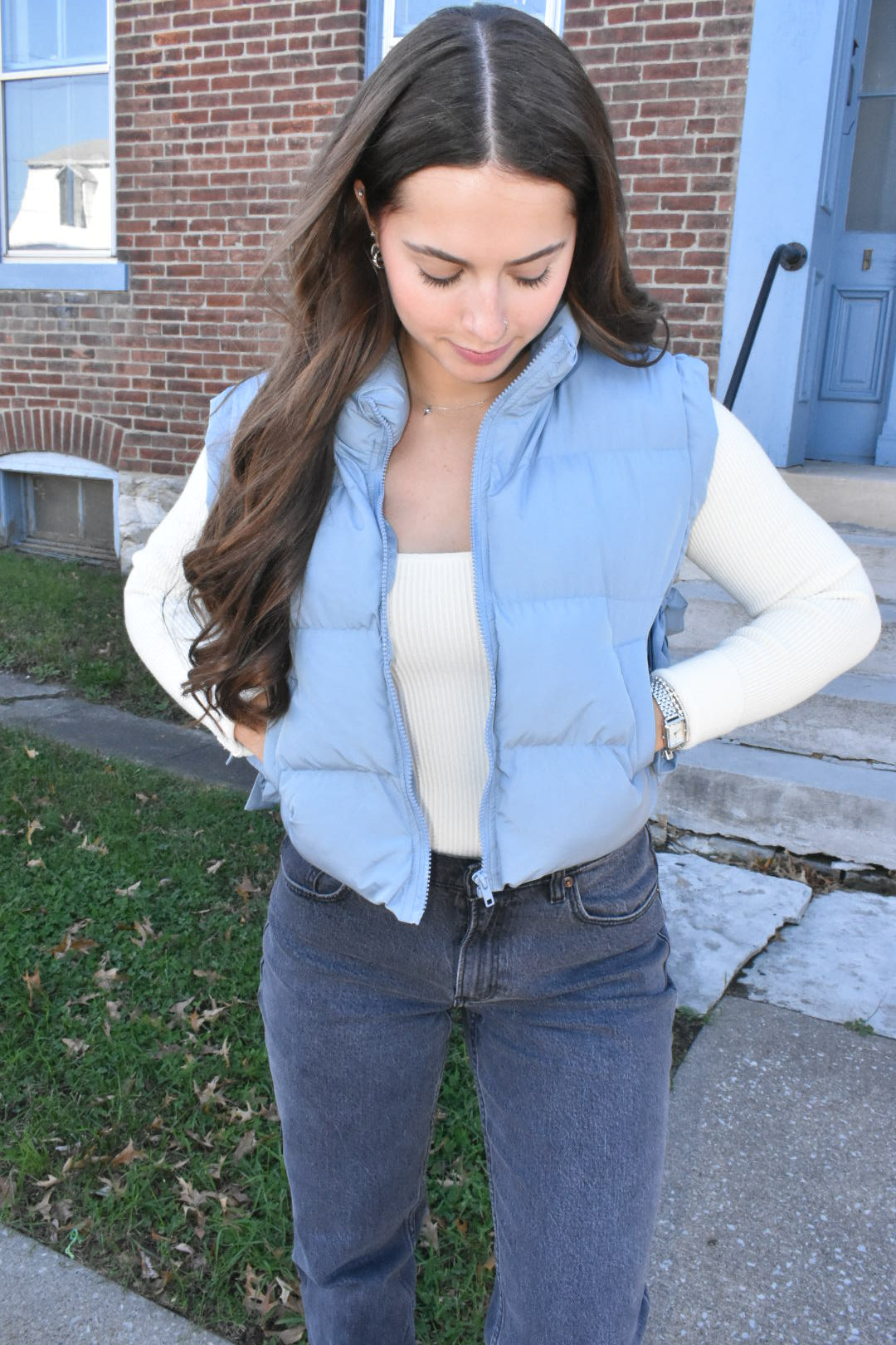 Aspen Blue Puffer Vest