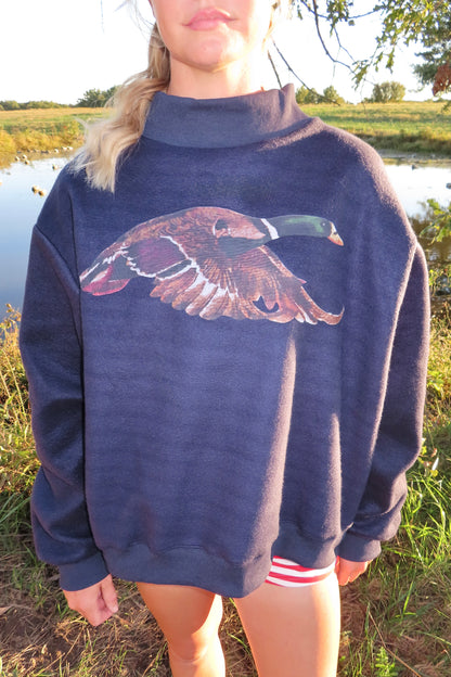 Reversible Lucky Duck Mockneck