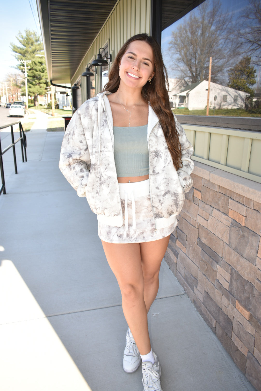 Camo Cloud Mini Skirt