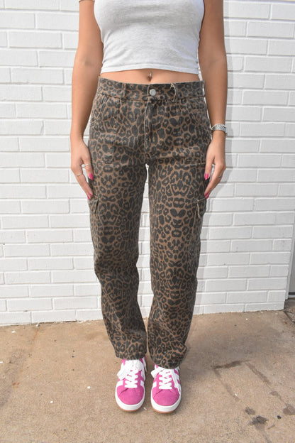 Cheetah Cargo Pants