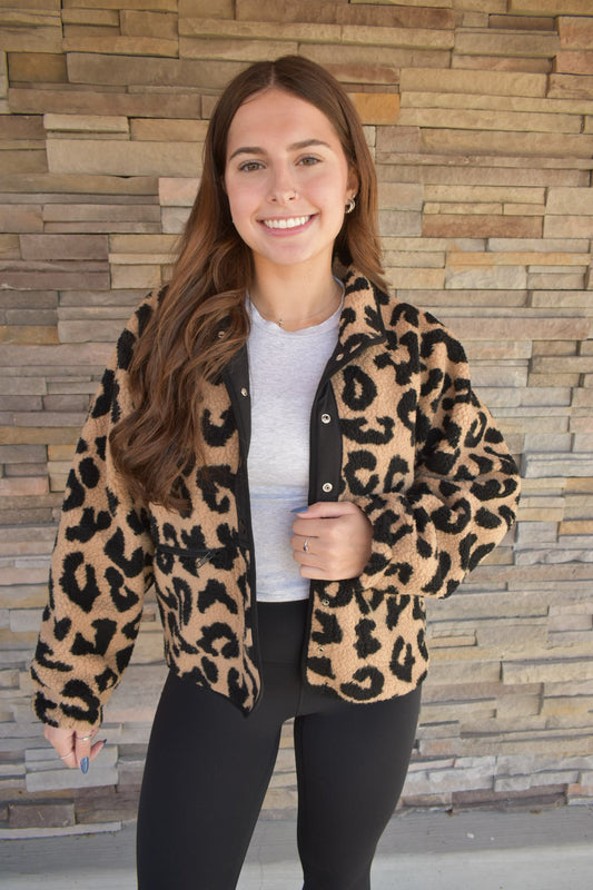 Leopard Luxe Sherpa