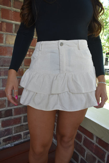 Eloise Corduroy Mini Skirt