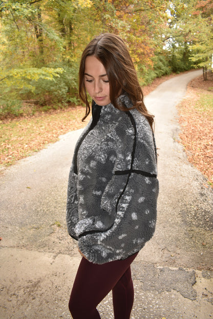 Bandana Printed Sherpa