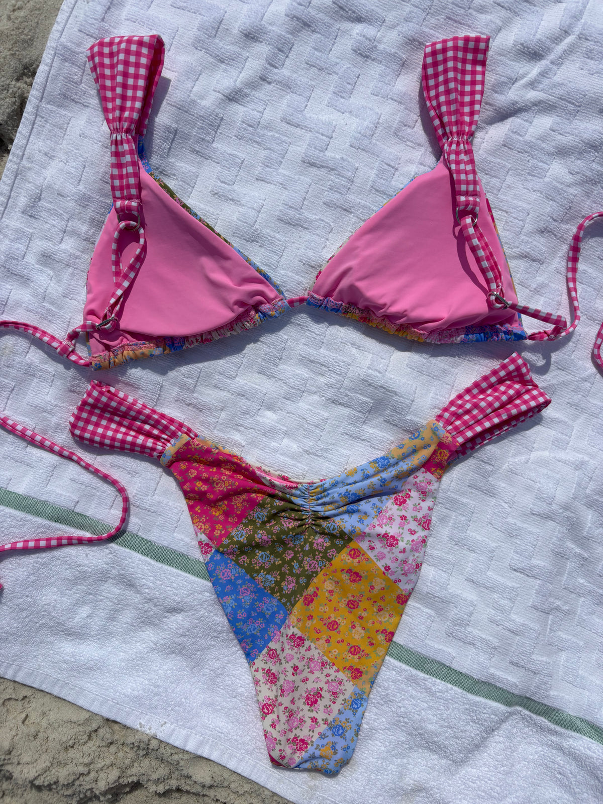 Patchwork Hibiscus Bikini