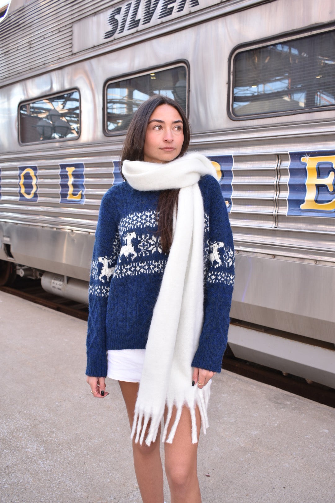 Silent Night Cable Knit Sweater
