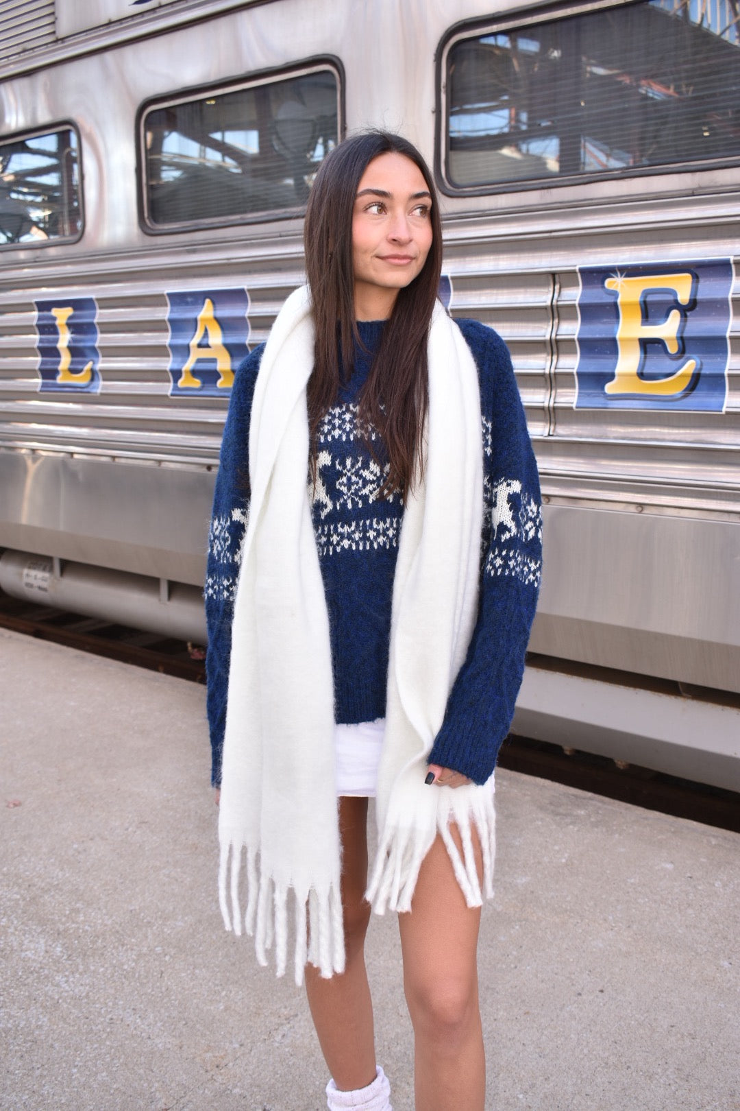Silent Night Cable Knit Sweater