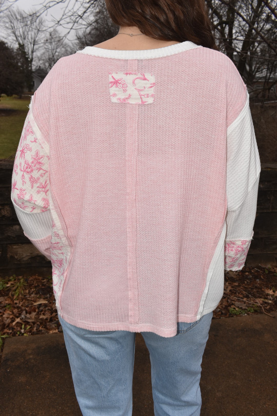 Floral Dream Waffle Knit Long Sleeve