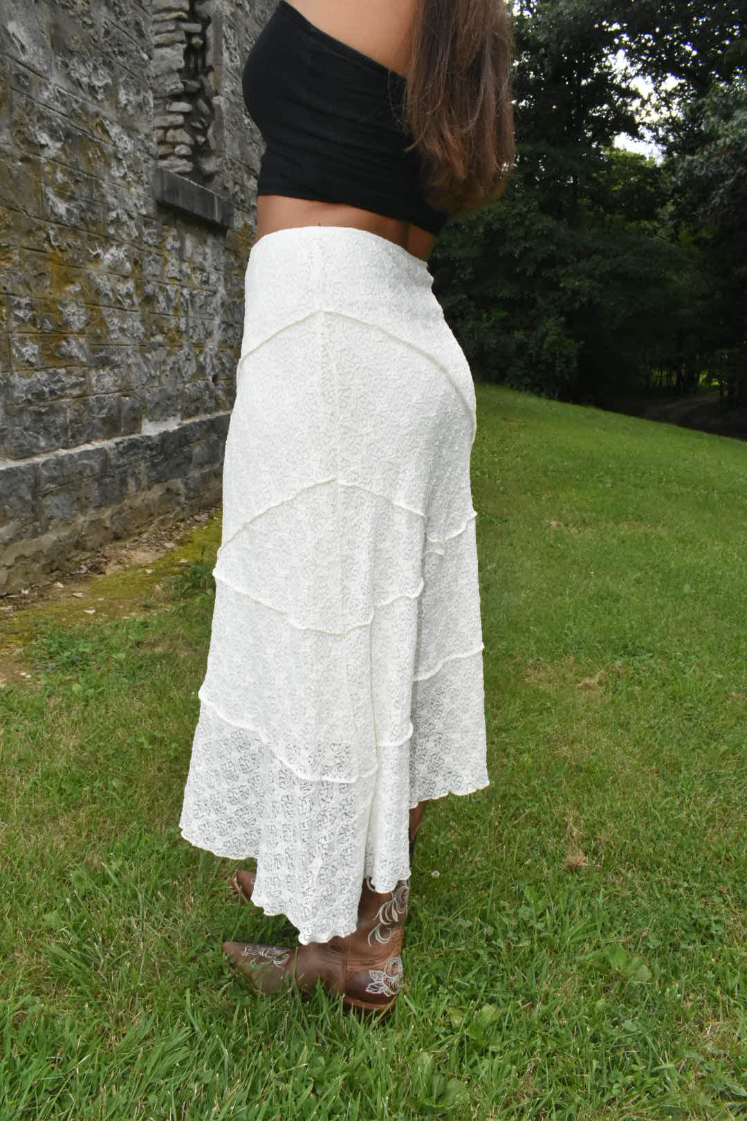 Lace Midi Skirt