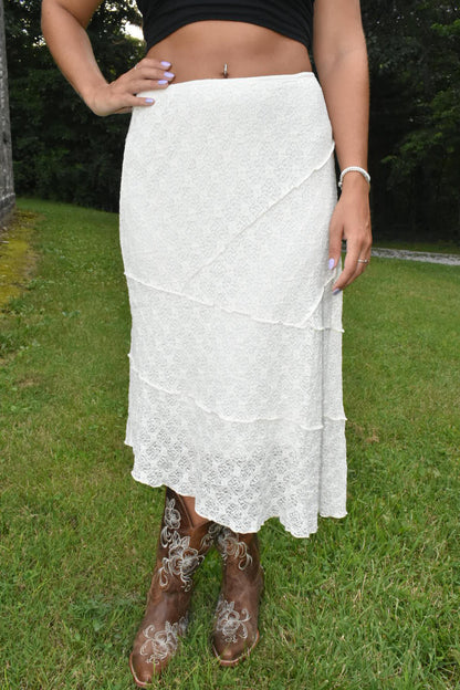 Lace Midi Skirt