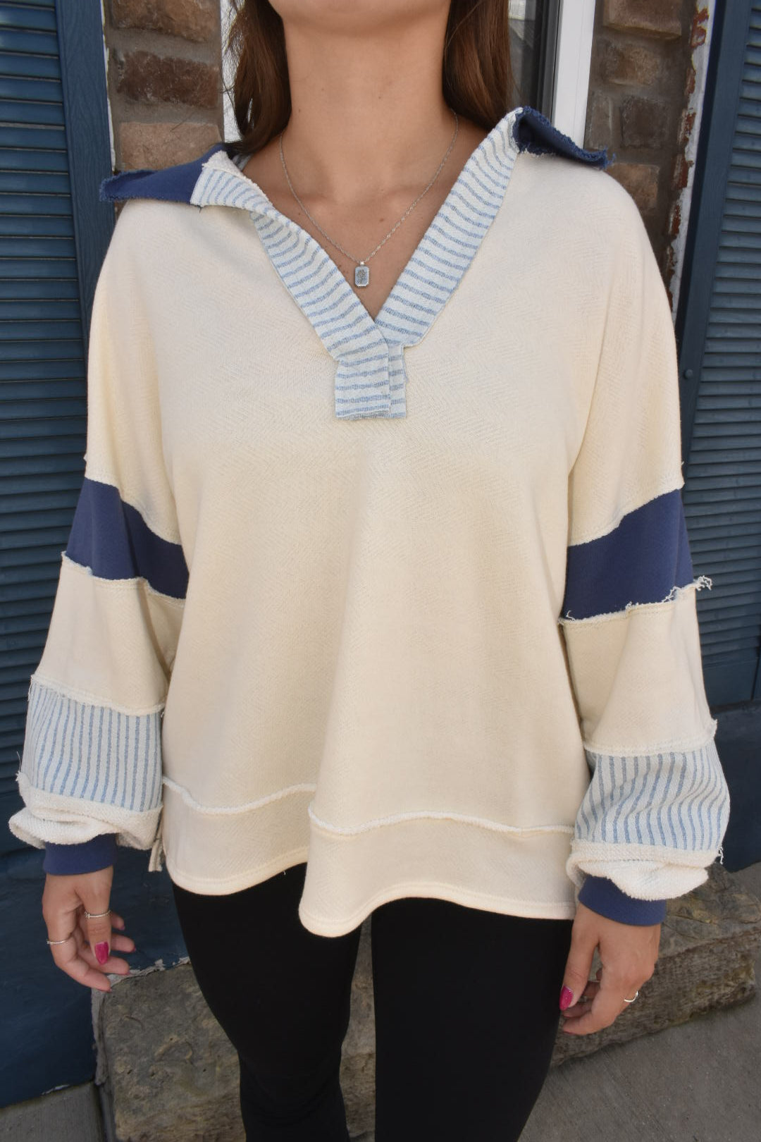 Ocean Blue Pullover