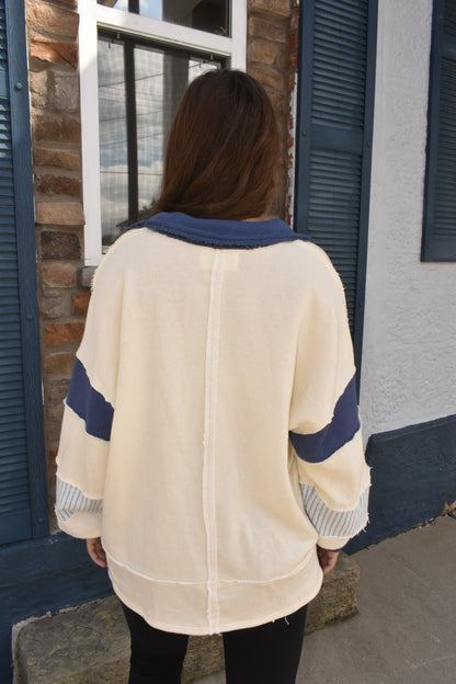 Ocean Blue Pullover