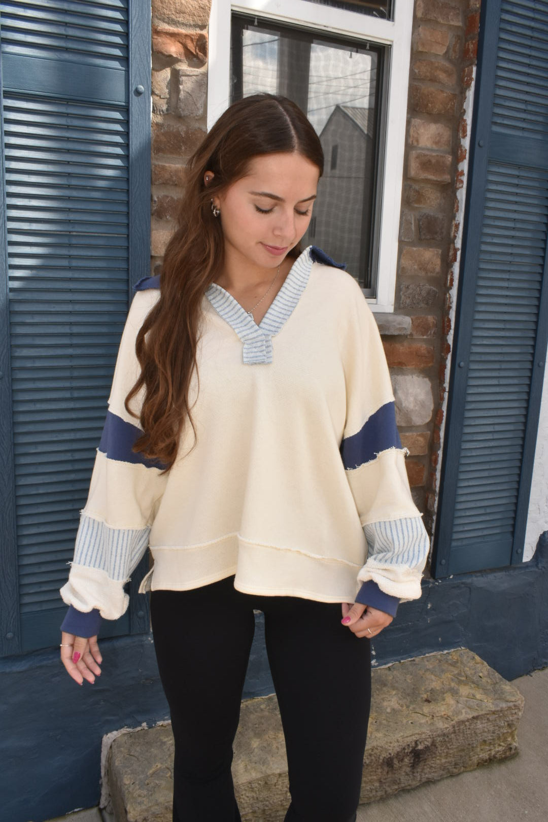 Ocean Blue Pullover